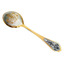 Серебряная ложка десертная Знак зодиака Близнецы с золочением 40010377Б04